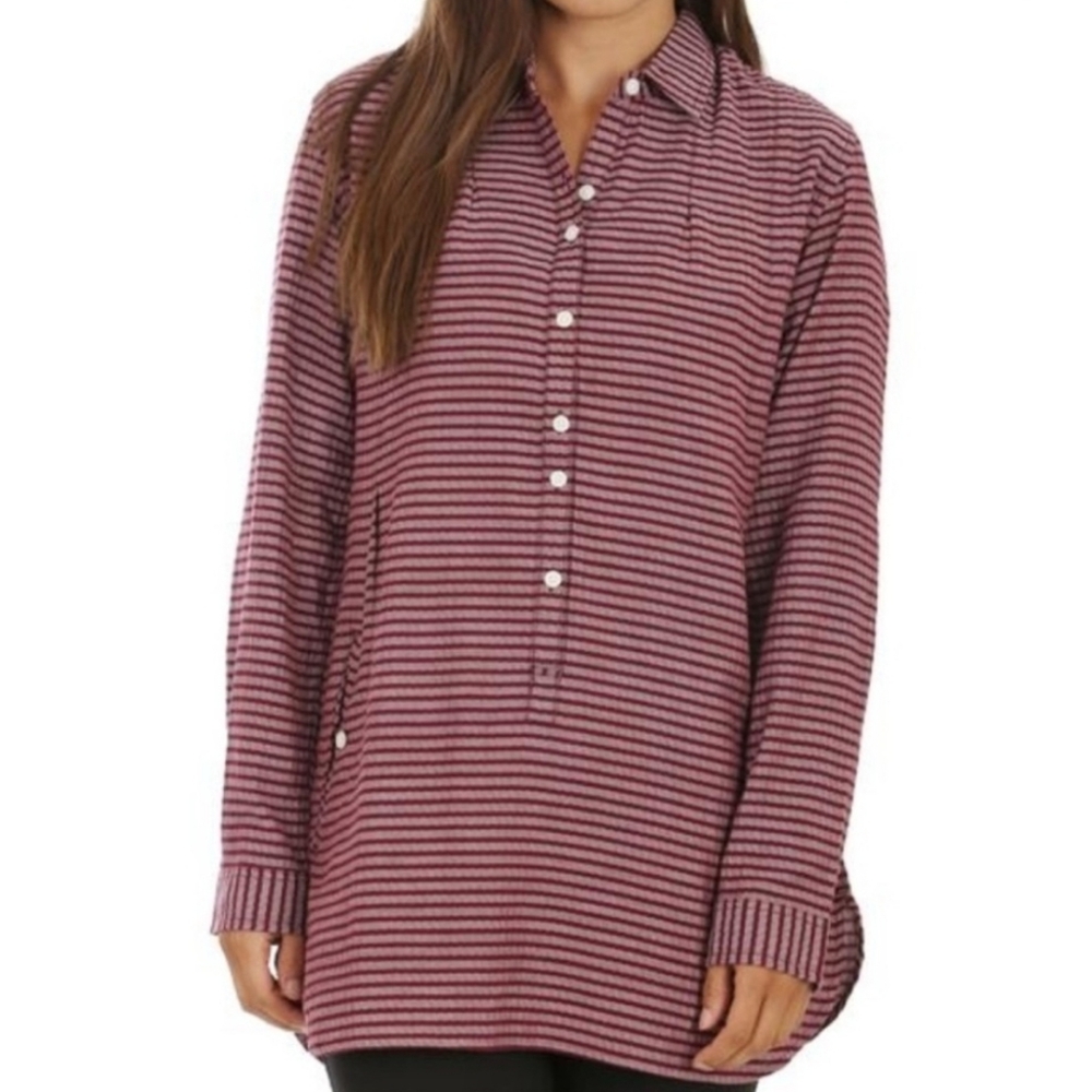 Toad&Co Women's Mixologist Tunic Shirt Size Medium Organic Cotton